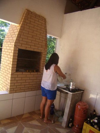 Churrasqueira quase pronta